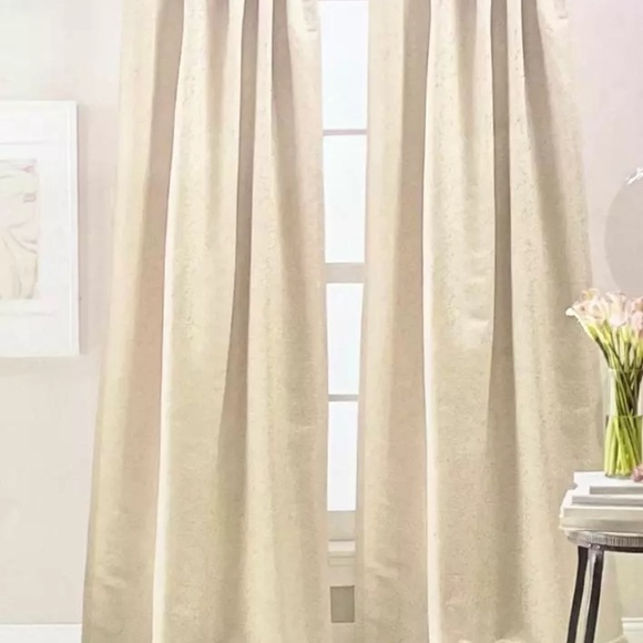 DKNY 50" x 96" Two GRANITE Rod Pocket Designer Window Curtains Panels Drapes NEW - Picture 3 of 3